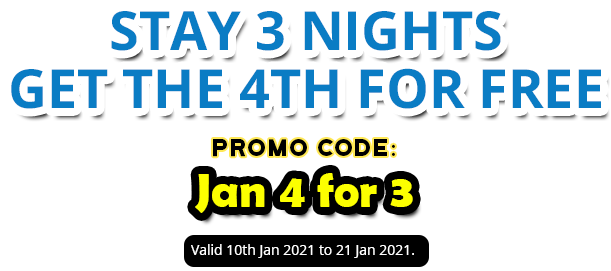 Stay 3 Nights Get the 4th for Free